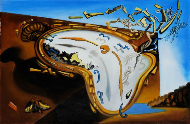 Tiempo relojes blandos de una obra de Dalí surge la reflexión