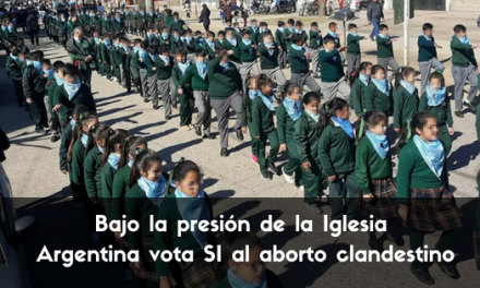 Argentina vota SI al aborto clandestino