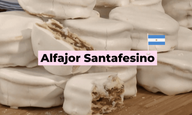 Alfajor Santafesino con dulce de leche